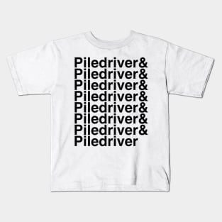 Piledriver Helvetica List Kids T-Shirt